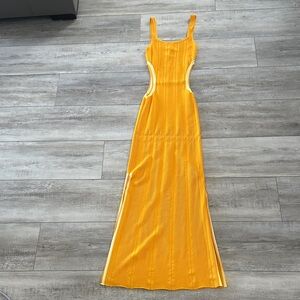 SOLID & STRIPED Vibrant Yellow Maxi Dress